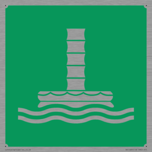 E055 safe condition marine evacuation chute